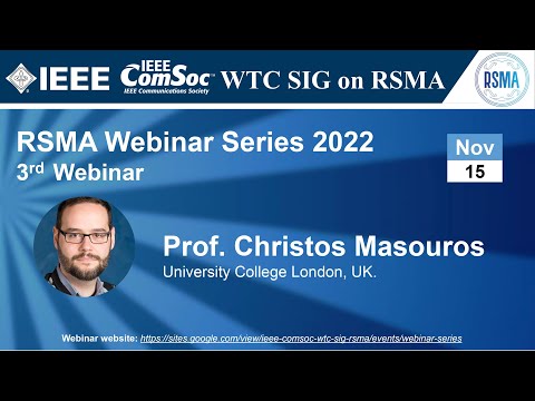 RSMA SIG Talk 11 - Prof. Christos Masouros
