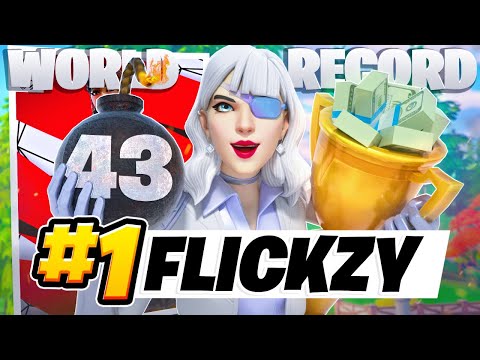 WORLD RECORD 43 KILL WIN SOLO CASH CUP 🏆 | FLICKZY