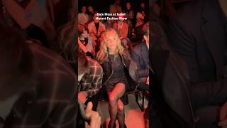 Kate Moss in her natural habitat—front row, bathed in red light, rewriting the rules of cool. #pfw