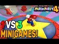 All 1 VS 3 Minigames SOLO Mario Party 4
