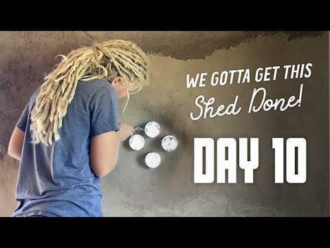 Get This Shed Done - Day 10 - Finishing the Final Plaster Coat in Office!