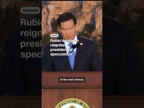 Rubio's speech reignites presidential speculation