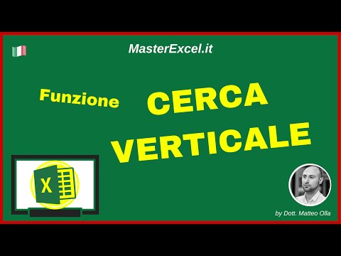MasterExcel.it - Tutorial Funzione Excel CERCA VERTICALE, come usare la formule CERCA.VERT in Excel