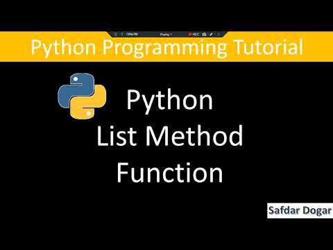 12 List Method in Python with Example | Append Insert Remove Pop Copy Join Extend Count Sort Method
