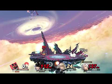Super Smash Bros. Ultimate  (Incineroar Vs. Bayonetta Vs. Corrin Vs. Robin)