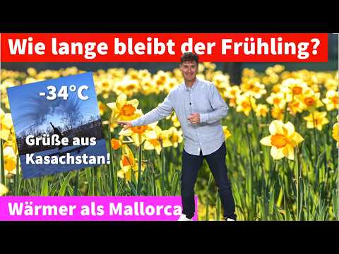 -34°C!!!  Kollege eiskalt erwischt heute Morgen! Frühlingsluft setzt sich in Deutschland durch!