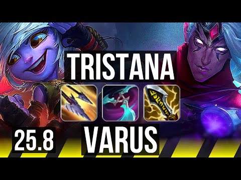 TRISTANA & Lulu vs VARUS & Milio (ADC) | KR Master | 25.8