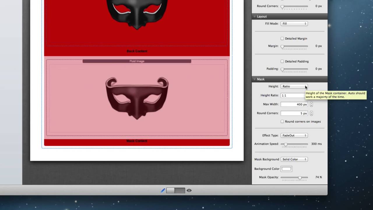 Mask 2 Stack for Rapidweaver