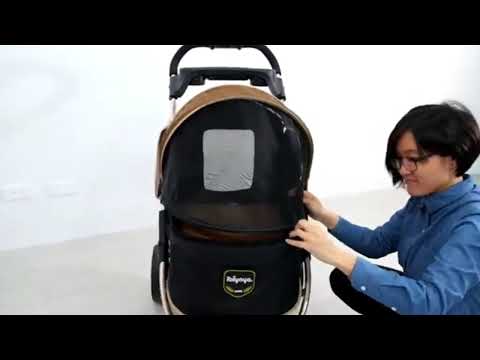 Gambar Ibiyaya Monarch Premium Stoller Hewan - Hitam/Gold