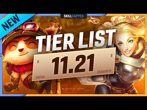 NEW TIER LIST for PATCH 11.21 - League of Legends