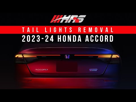 How to Uninstall/Remove Tail Lights from 2023-24 Honda Accord