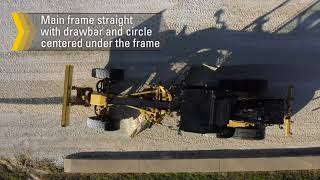 HOW TO POSITION THE GRADER FOR ROAD MAINTENANCE  