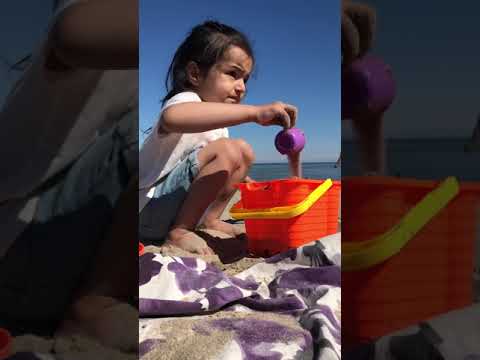 Kudrat playing on beach