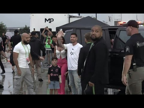 Lionel Messi arrives at Inter Miami stadium ahead of unveiling | AFP