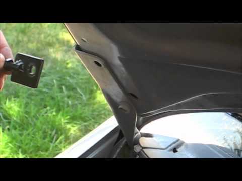 Hood Damper Shocks Subaru Instalation