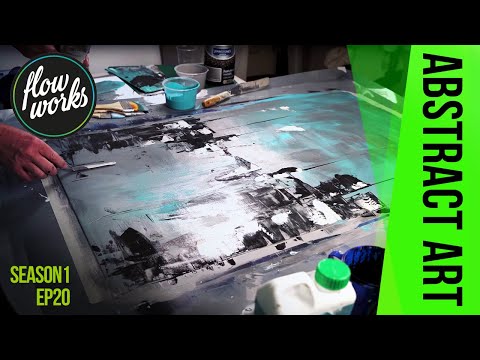 Easy Abstract Cityscape Acrylic Painting - YOU CAN PAINT THIS