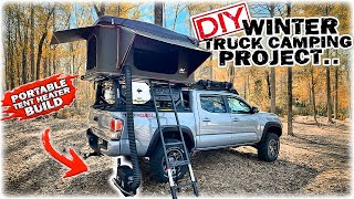 BEST DIY Portable Tent Heater Build (Dewalt?) "How To" Solo Camping