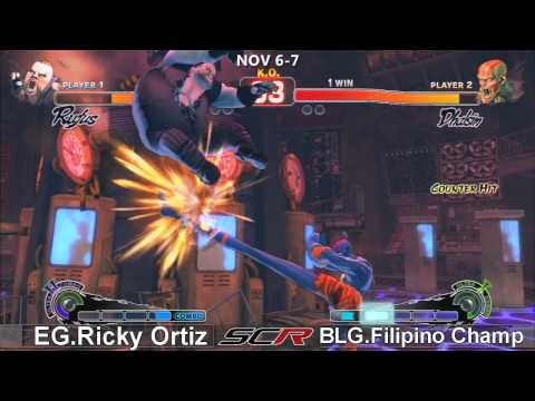 Socal Regionals 2010 - SSF4 Top 8 - Winners  - BLG.Filipino Champ vs EG.Ricky Ortiz