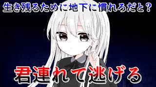 絵本風ホラー｜先に閉じ込められていた少女と共に脱出を試みる【地下室の少女】