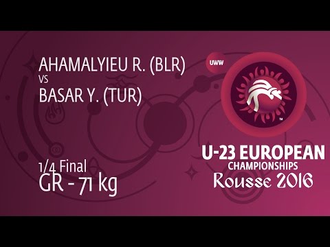 1/4 GR - 71 kg: Y. BASAR (TUR) df. R. AHAMALYIEU (BLR) by TF, 8-0