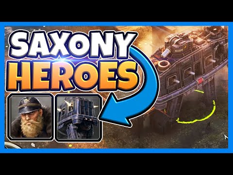 Iron Harvest | 2v2 SAXONY & HEROES GAMEPLAY | RTS 2020
