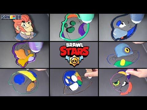 Brawl stars Pancake Art - Leon, El primo, Colt, Crow ETC