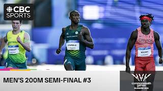 Toronto's Aaron Brown sprints in men's 200m semifinal on Day 7 of Commonwealth Games