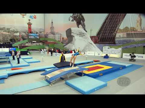 SJOEBERG Lina (SWE) - 2018 Trampoline Worlds, St. Petersburg (RUS) - Qualification Double Mini R2