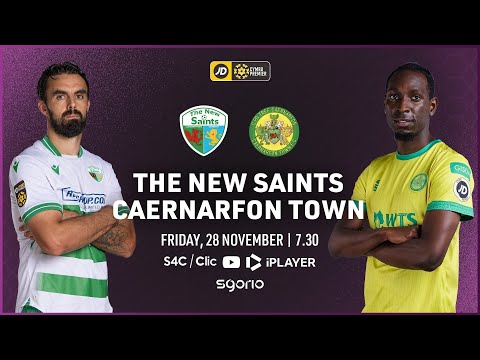 FULL MATCH: The New Saints v Caernarfon Town | JD Cymru Premier | English Commentary