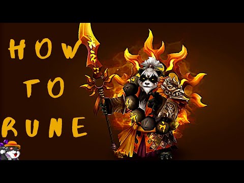 HOW TO RUNE Feng Yan (wind panda warrior) and HOW TO COUNTER Summoners War