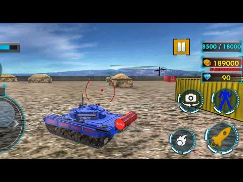 Tank Robot Games - Police Eagle Robot Car Game - Android Gameplay Part 8