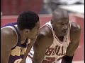 Michael Jordan vs Kobe Bryant 1997 -  Bulls vs Lakers - December 17, 1997  Points: Jordan 36 Kobe 33