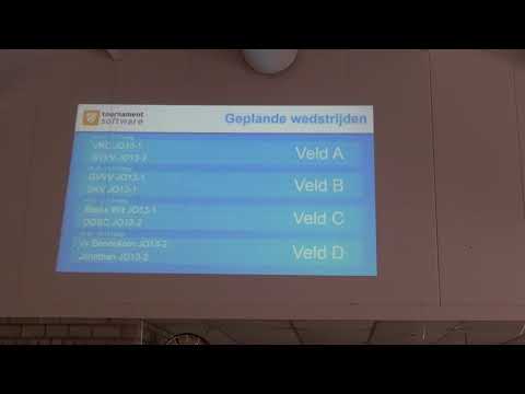 De geplande wedstrijden voor de middag