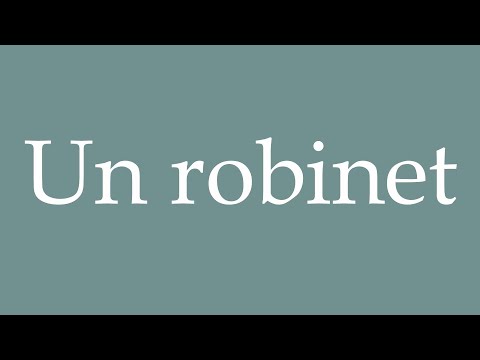 How to Pronounce ''Un robinet'' (A tap) Correctly in French