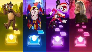 FREDDY FAZBEAR VS POMNI VS  GENDER SWAP VS ENID IN THE GAME TILES HOP