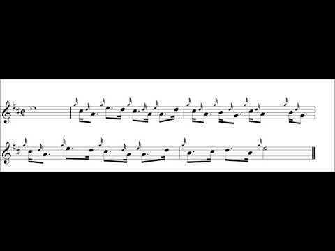 Great Highland Bagpipes Intermediate Exercise 49 – high pitch half speed