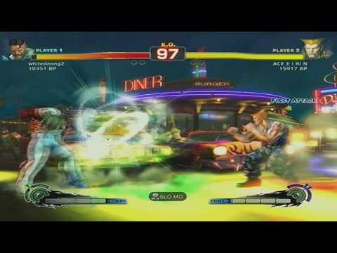 Super Street Fighter 4 Whitedoong2 (Dudley) vs ACE E I RIN (Guile)