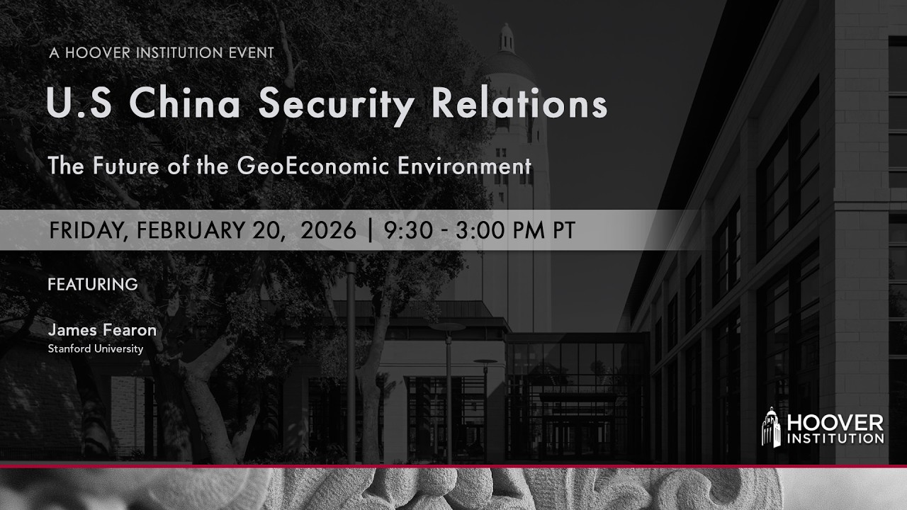 U.S. China Security Relations | Hoover Institution