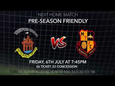 Pre-season Details | Thetford Town FC vs Mildenhall Town FC