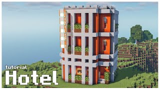Minecraft | How To Build a Hotel 🏨 | Tutorial (Easy)