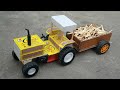How To Make A Matchbox Tractor Trolley At Home How To Make Tractor DC Motor And Battery