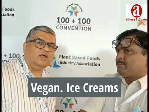 #vegan icecreams Founder Samir in Talk with Sanjay Agrawal at 1st Plant based Food Summit