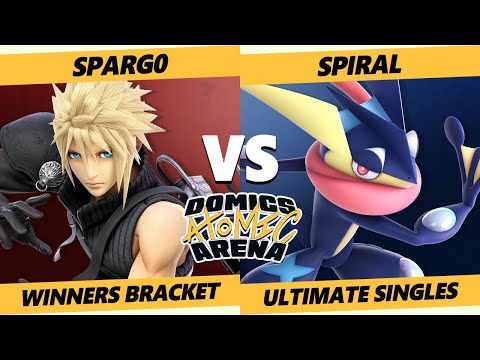Domics Atomic Arena SSBU - XTR  Spargo (Cloud) Vs RS4TS | SPIRAL (Greninja) Ultimate Winners Bracket