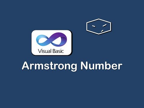 armstrong number in vb net