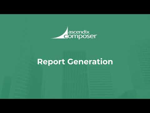 Report Generation in Ascendix Composer
