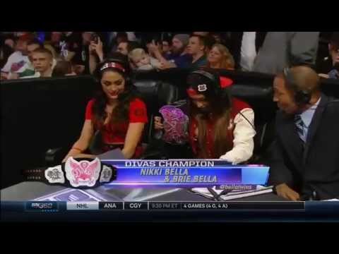 WWE SmackDown 3 12 AJ Lee and Paige vs Summer Rae and Cameron