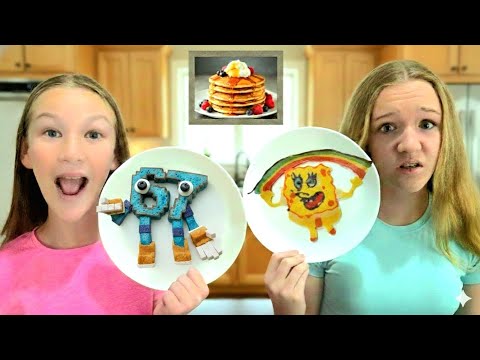 Pancake Art Challenge Trinity vs Madison!!