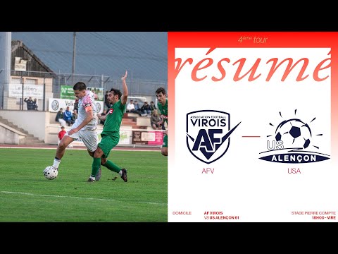 Le résume de AF Virois - US Alençon 61 : Fin de parcours pour nos Virois (1-2). 😔