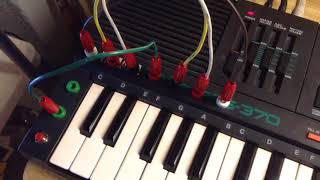 Video thumbnail for Circuit Bent Yamaha PSS-370 Aleatoric Communicator by slownormals