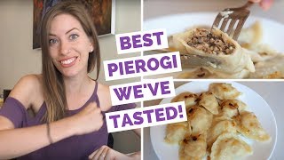 Polish Food - Eating Pierogi taste test in Krakow, Poland